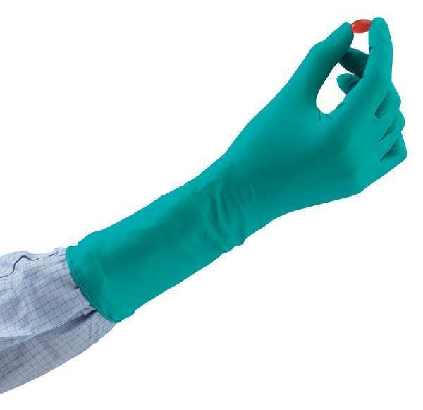 Disposable Gloves, Nitrile, Powdered, Green, XL, 1000 PK