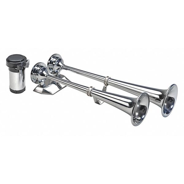 Marine Air Horn, Brass, 17 in. L, 16A