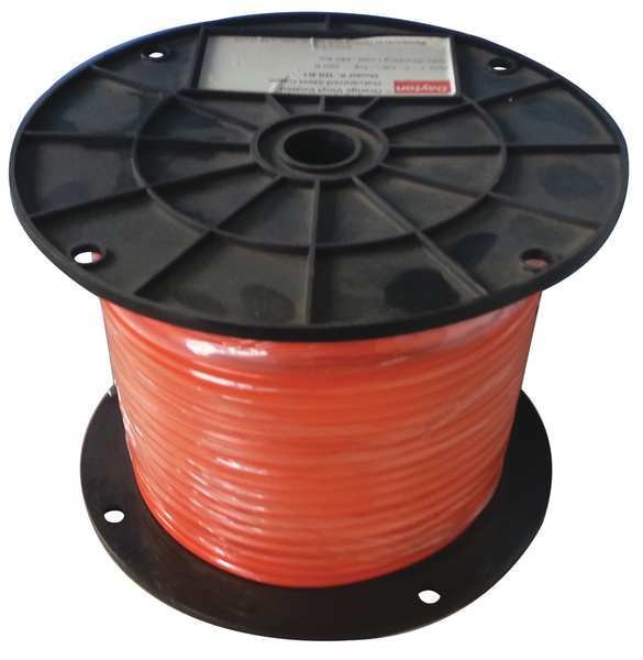 Cable, 1/16 in., 500 ft, 7 x 7, Orange Vinyl