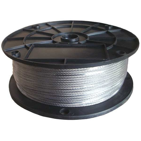 Cable, 1/16 in., 25 ft., 1 x 19, SS