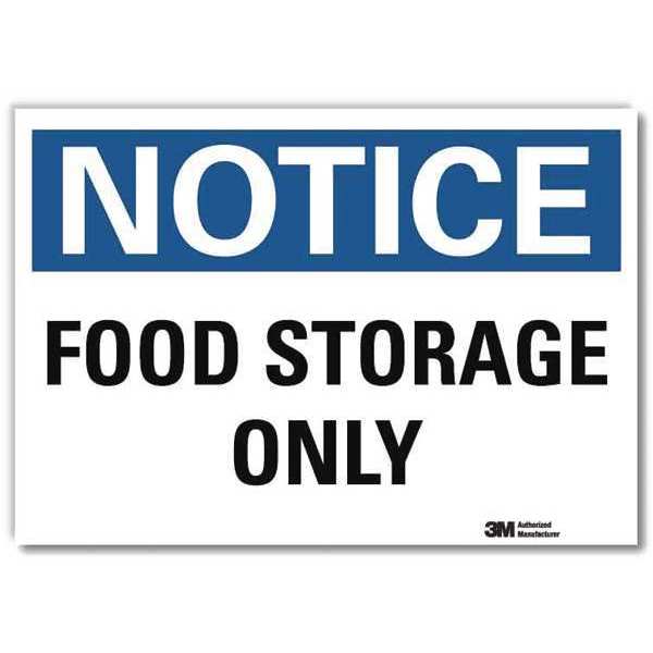 NoticeSign, ReflcSelfAdhVinyl, 14inWx10inH, U5-1233-RD_14X10