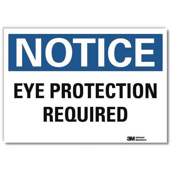 NoticeSign, ReflectSelfAdhVinyl, 7inWx5inH, U5-1211-RD_7X5