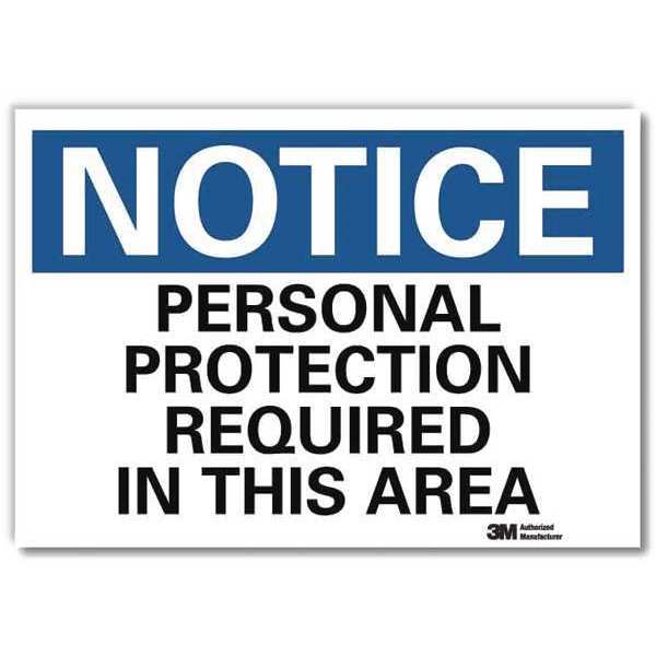 NoticeSign, ReflcSelfAdhVinyl, 14inWx10inH, U5-1442-RD_14X10