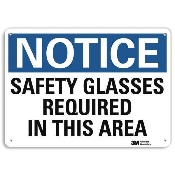 Notice Sign, RecycldReflecAlum, 10inWx7inH, U5-1503-RA_10X7
