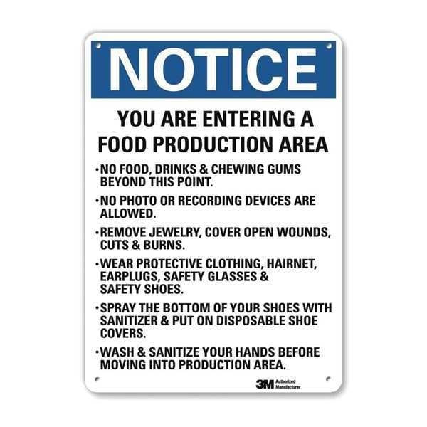 Notice Sign, RecycldReflecAlum, 7inWx10inH, U5-1633-RA_7X10