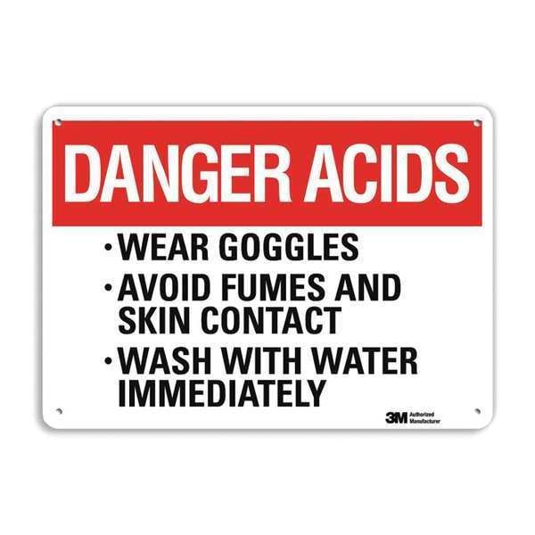 Danger Sign, 4 Hole Mount, 10in W x 7in H, U3-1095-RA_10X7