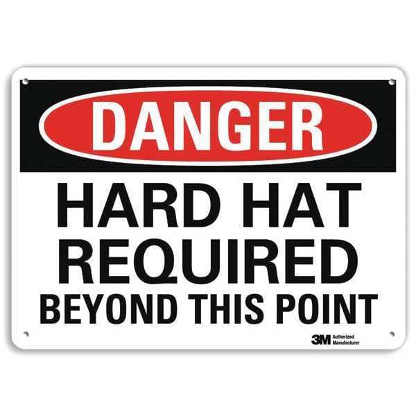 Danger Sign, 4 Hole Mount, 10in W x 7in H, U3-1555-RA_10X7