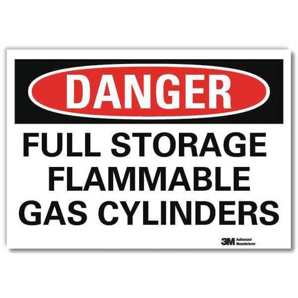Danger Sign, 10 in H, 14 in W, Horizontal Rectangle, English, U3-1525-RD_14X10