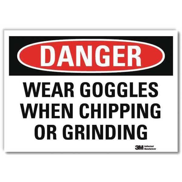 Danger Sign, Slf-Adhesv Mount, 14inWx10inH, U3-2060-RD_14X10