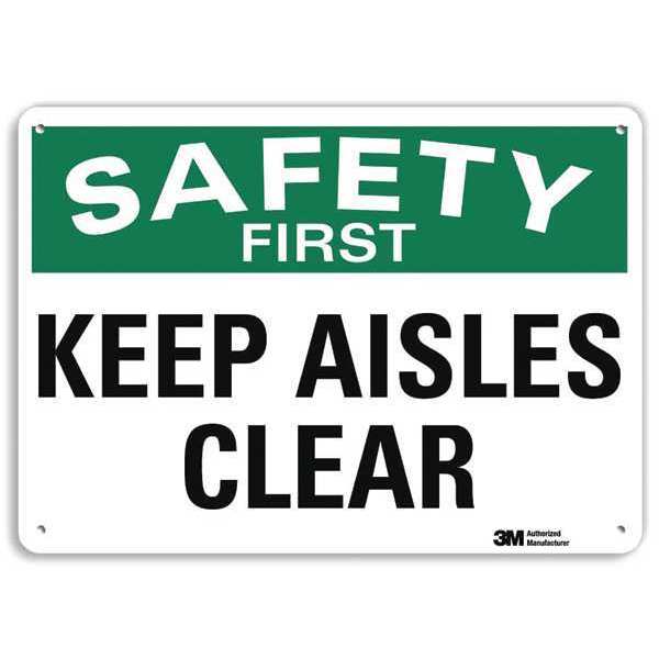 Safety Sign, 7 in Height, 10 in Width, Aluminum, Vertical Rectangle, English, U7-1210-RA_10X7