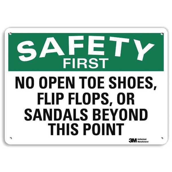 Safety Sign, 7 in Height, 10 in Width, Aluminum, Vertical Rectangle, English, U7-1221-RA_10X7