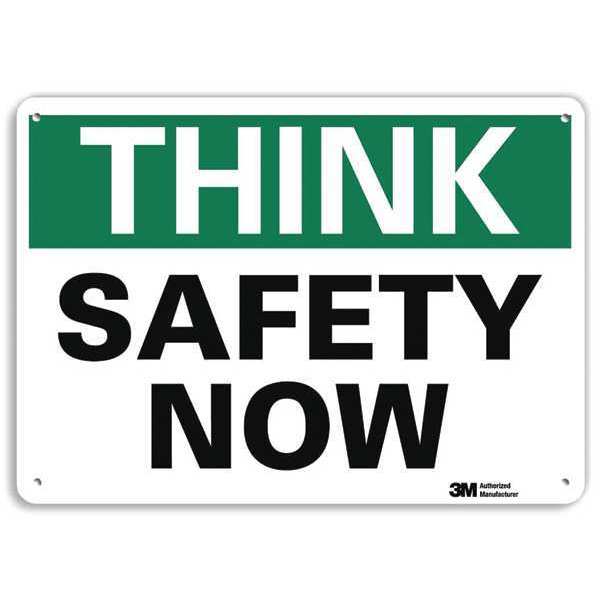 Safety Sign, 7 in Height, 10 in Width, Aluminum, Vertical Rectangle, English, U7-1335-RA_10X7