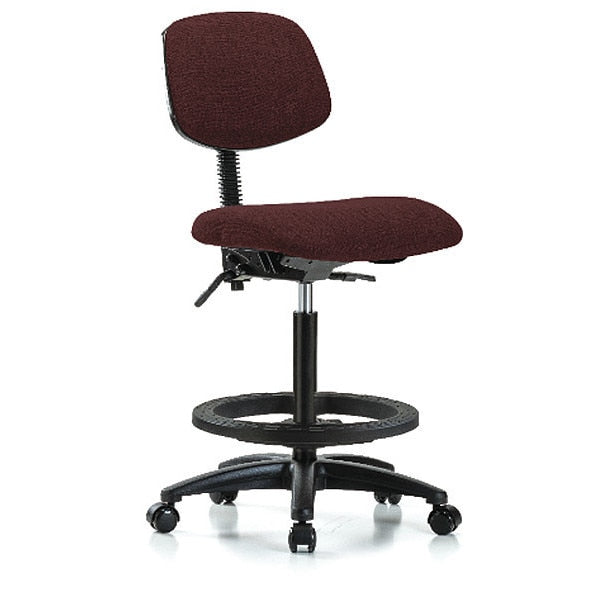 Chair, Fab, Hi Bench, Tilt BF Casters, Bur, Arm Style: No Arms