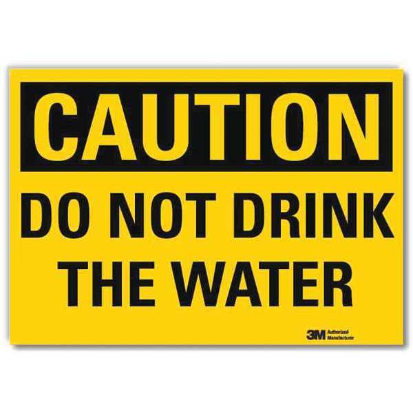 Safety Sign, 5 in H, 7 in Width, Reflective Sheeting, Horizontal Rectangle, English, U4-1168-RD_7X5