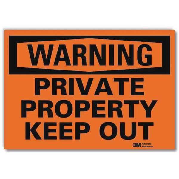 Admittance Sign, Private Property, 14 in W