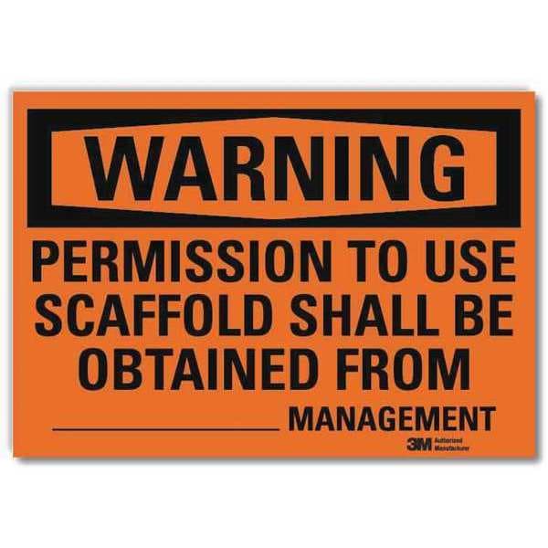 Warning Sign, Personal Protection, 10 in H