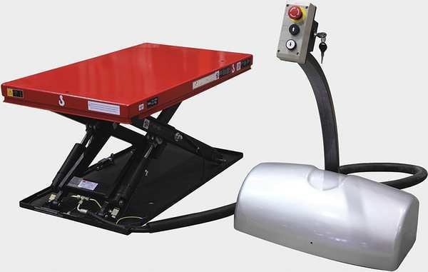 Scissor Lift Table, 1100 lb. Cap, 24