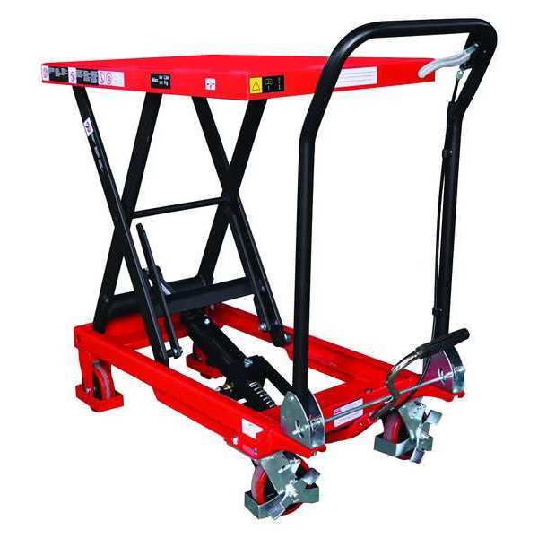 Scissor Lift Table, 660 lb. Cap, 19-3/4