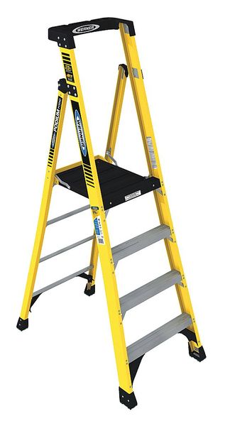 7 ft Fiberglass Podium Stepladder