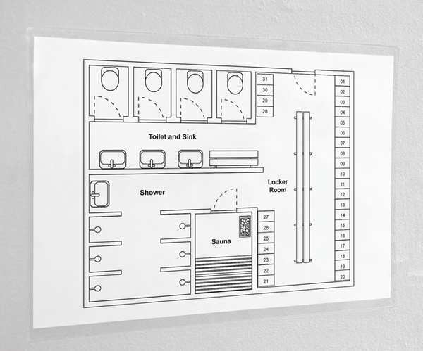 Sign Holder, Clear, Adhesive, PK10