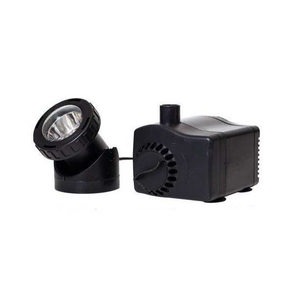 Fountain Pump, ABS, 3/64HP, 4 psi, LED Light