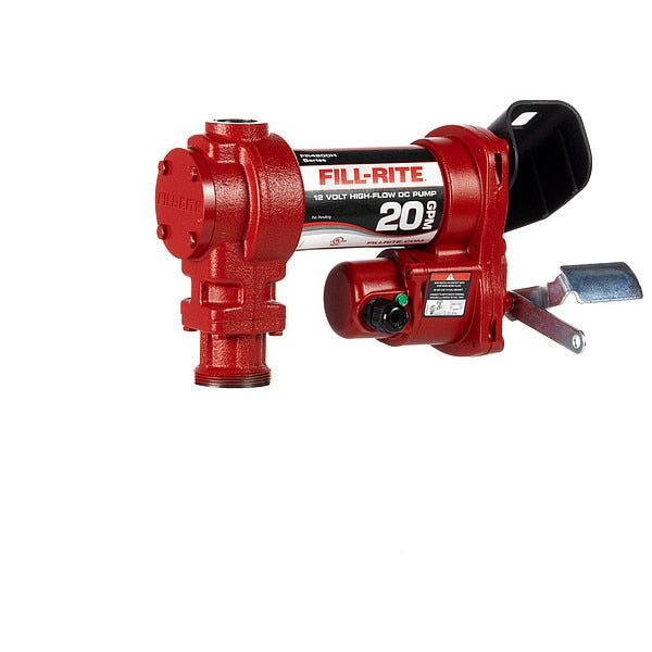 Fuel Transfer Pump, 12VDC, 20 GPM, 1/4 HP, Cast Iron, 1 in. NPT Inlet
