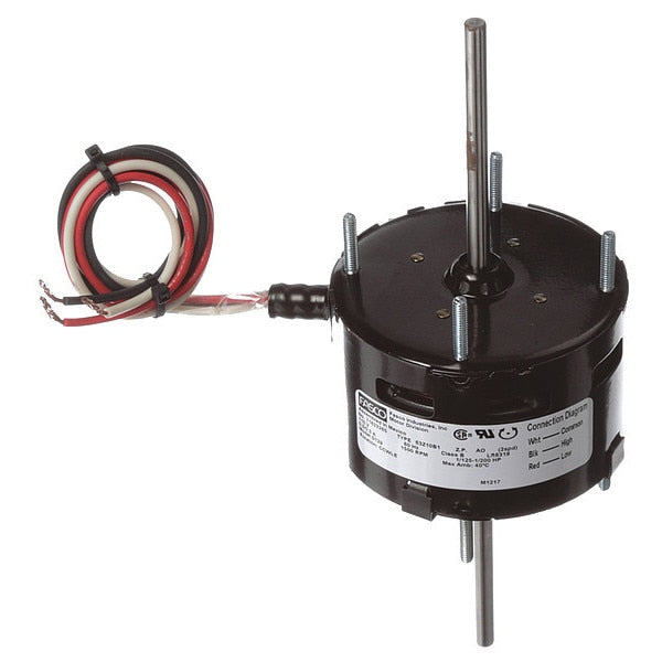 HVAC Motor, 1/125-1/200 HP, 115V, CCW/LE