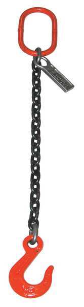 Chain Sling, Sngl Leg, 15000 lb, 1/2In, 12ft