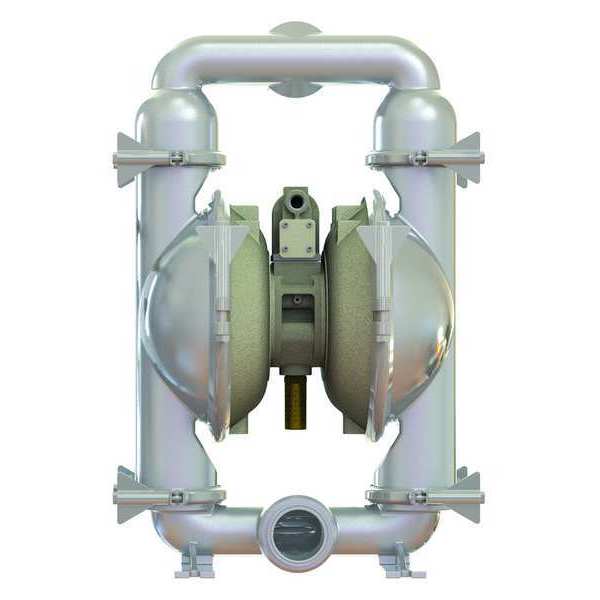 Double Diaphragm Pump, 316 Stainless Steel, Air Operated, PTFE