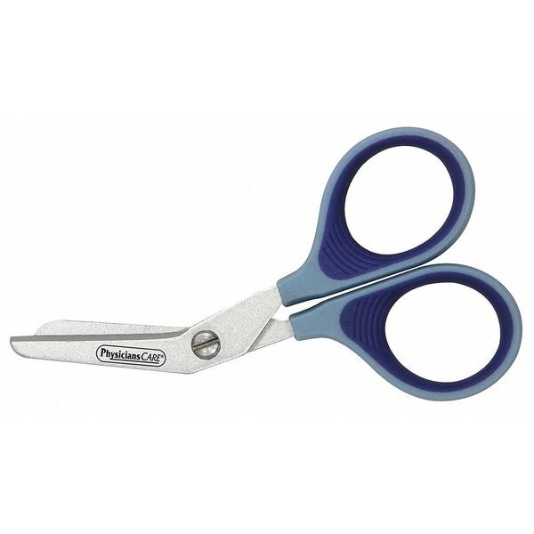 Scissors, 4 In. L, Silver, Rounded, Titanium