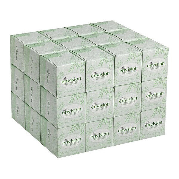 Envision 2 Ply Facial Tissue, 85 Sheets