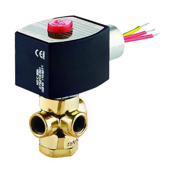 12V DC Brass Solenoid Valve, Normally Closed, 1/4 in Pipe Size