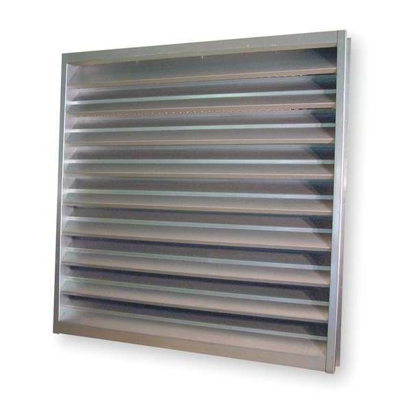 Louver, Wall Opening 48x48In, Galvannealed