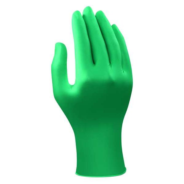 TouchNTuff, 9 1/2 in Chemical Resistant Gloves, Nitrile, Powder-Free, Large (9), 5 mil, 100 Pack