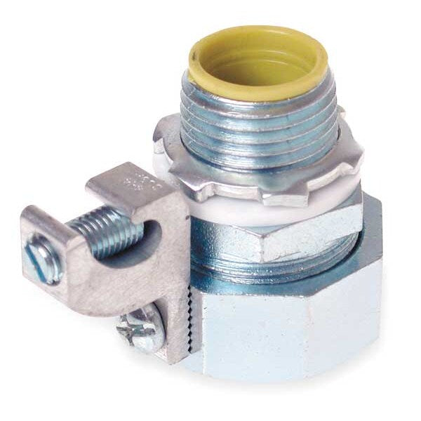 Grounding Conector, 3/4 In., Nylon, Straght