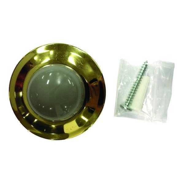 Convex Door Stop, Solid Brass