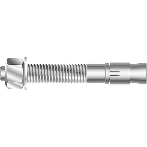 GALV SUP-R-STUD + Wedge Anchor, 1/2