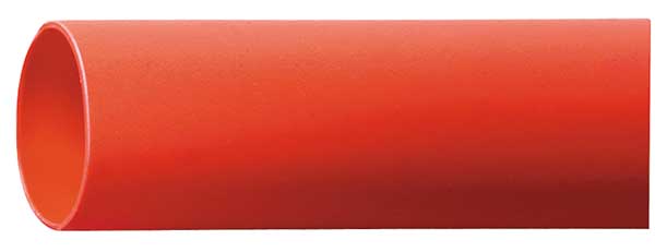 Shrink Tubing, 0.5in ID, Red, 6in, PK10
