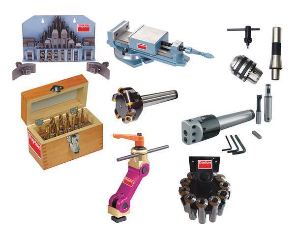 Milling Machine Starter Kit, R 8, 99 Pc