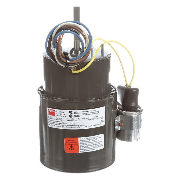 HVAC Motor, 1/8 HP, 3000 rpm, 230V, 3.3