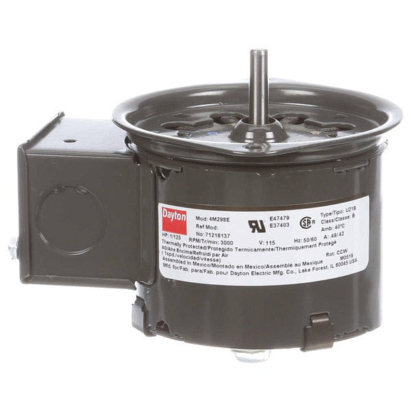 HVAC Motor, 1/125 HP, 3000 rpm, 115V, 3.3