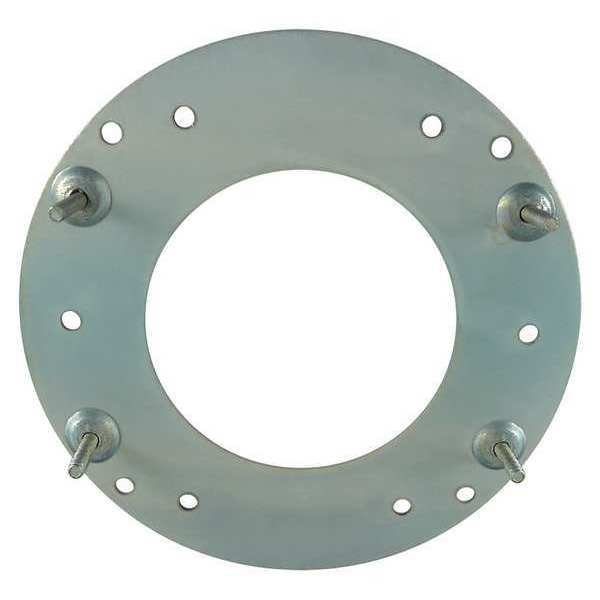Motor Mtg Plate, 5 5/8 Dia, Steel, 4 Studs