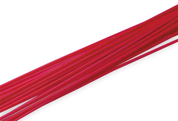 Welding Rod, HDPE, 5/32 In, Red, PK36