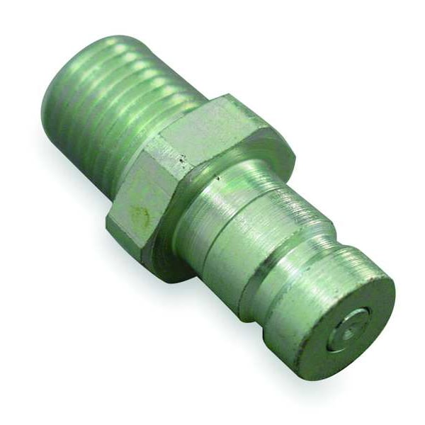 Hydraulic Quick Connect Hose Coupling, Steel Body, Push-to-Connect Lock, 1/4