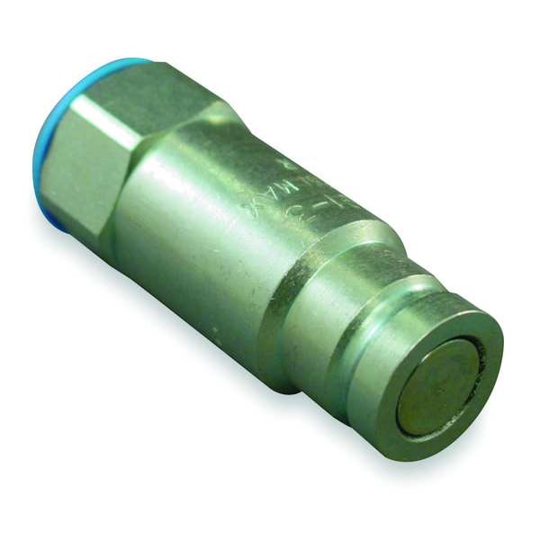Hydraulic Quick Connect Hose Coupling, Steel Body, Push-to-Connect Lock, 1