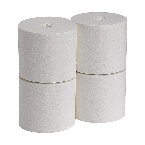 Dry Wipe Roll, Center Pull, Double Recreped DRC, 7 3/4 x 13 1/4 in, 260 Sheets, White, 4 Pack