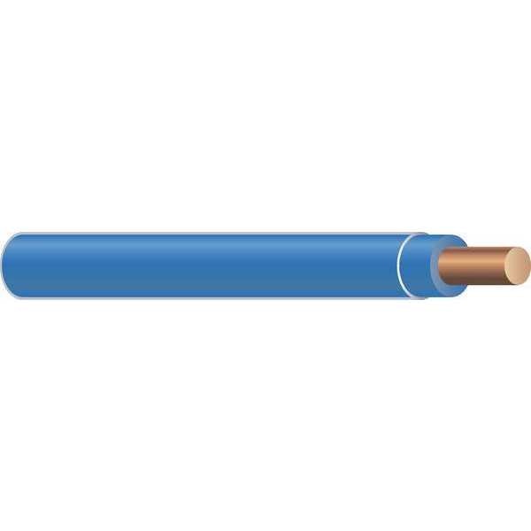 Building Wire, THHN, 10 AWG, 500 ft, Blue, Nylon Jacket, PVC Insulation