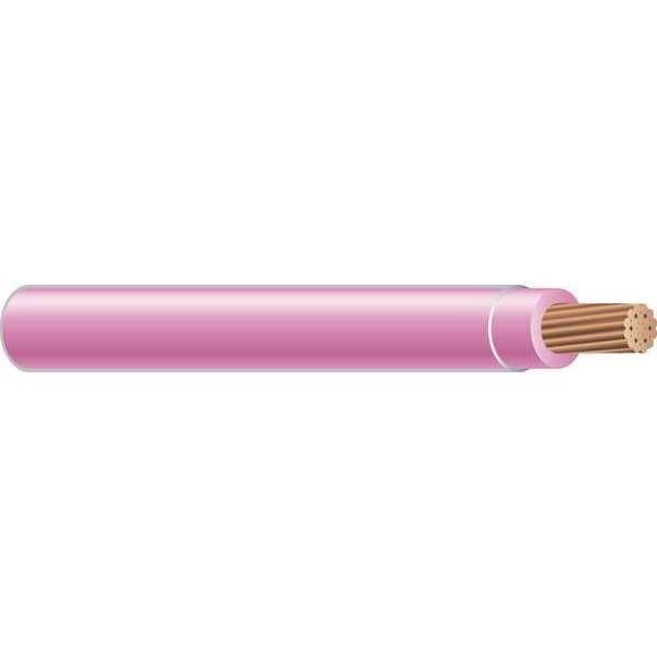 Building Wire, THHN, 10 AWG, 500 ft, Pink, Nylon Jacket, PVC Insulation