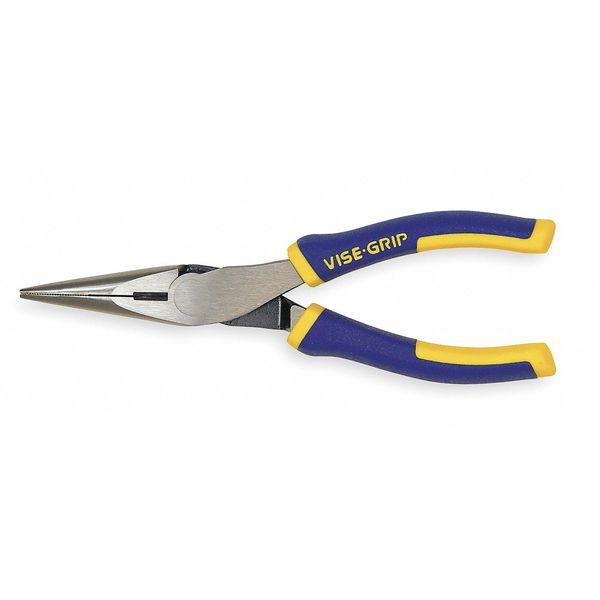 6 in Vise-Grip Long Nose Plier, Side Cutter Pro Touch Handle