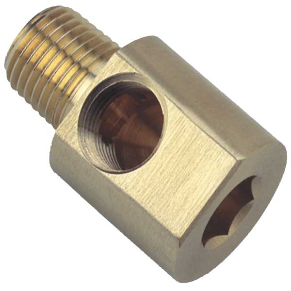 Chrome Plated Brass Hex Key Street Elbow, FNPT x MNPT, 1/2
